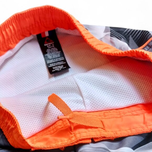 Gerry Boys' Size 6 Swim Shorts – Neon Orange Trim – Mesh Lining Style 1181778 - Picture 6 of 8